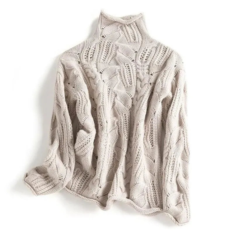 Frosted Leaf Turtleneck
