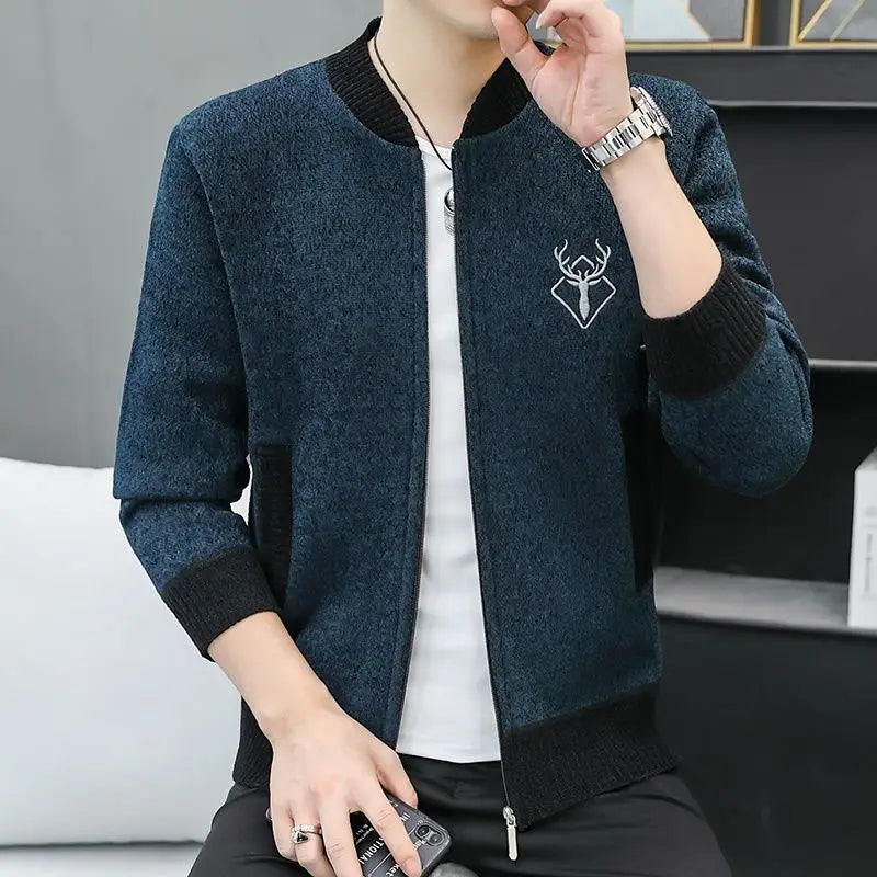 Antler Zipper Cardigan