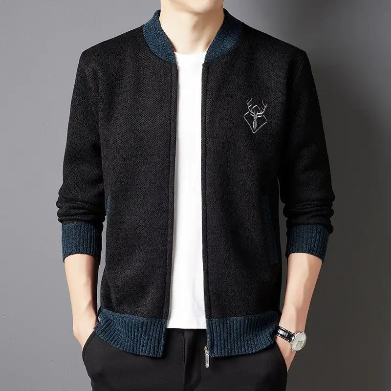 Antler Zipper Cardigan