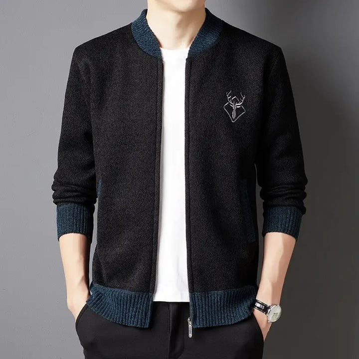 Antler Zipper Cardigan
