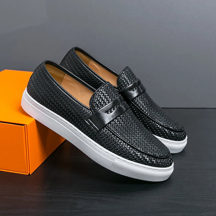 Obsidian Leather Loafers