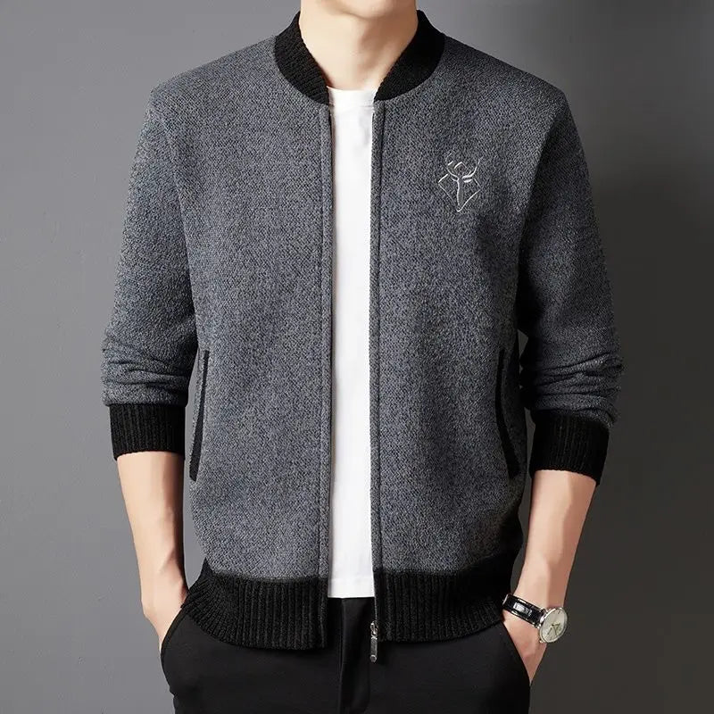 Antler Zipper Cardigan