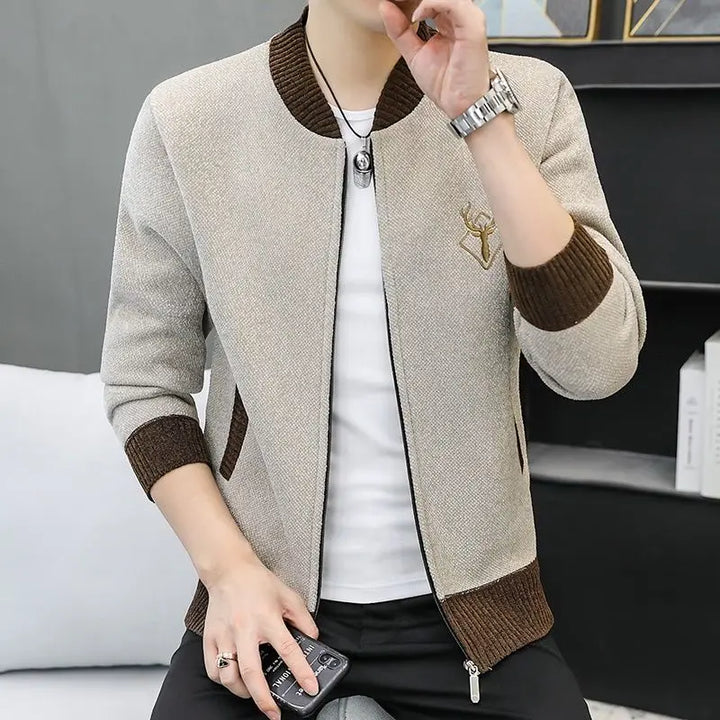 Antler Zipper Cardigan