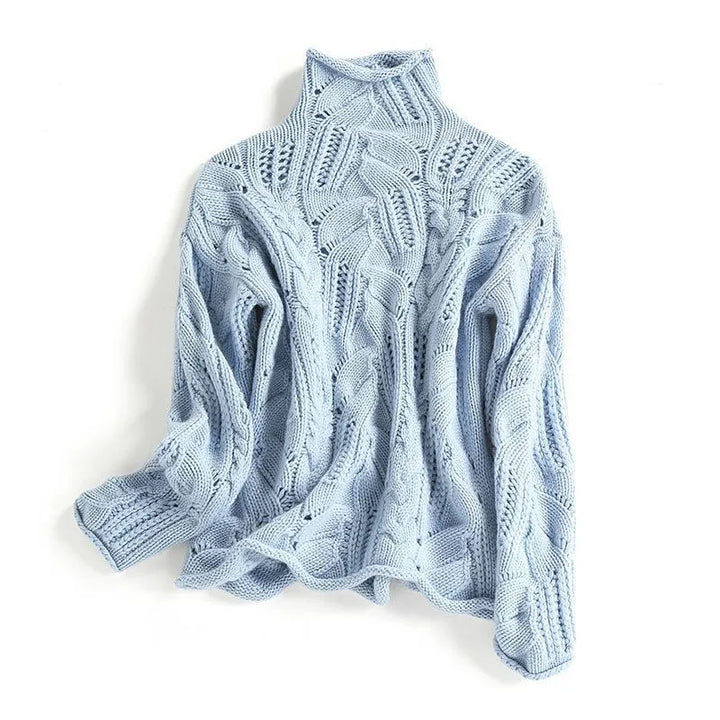 Frosted Leaf Turtleneck